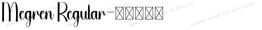 Megren Regular字体转换